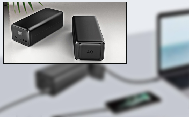 Abbildung: Powerstation, Powerbank, PD30W 70Wh 19200mAh